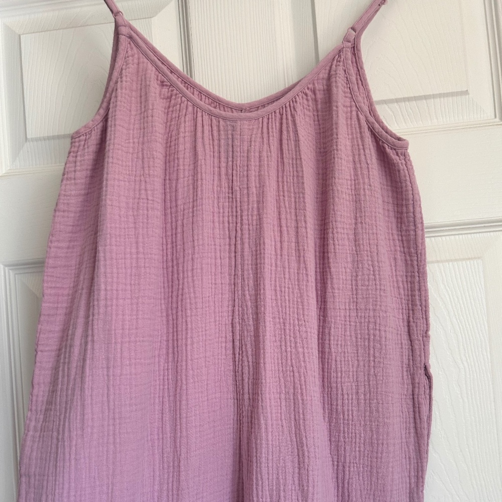 100% cotton crinkle gauze jumpsuit